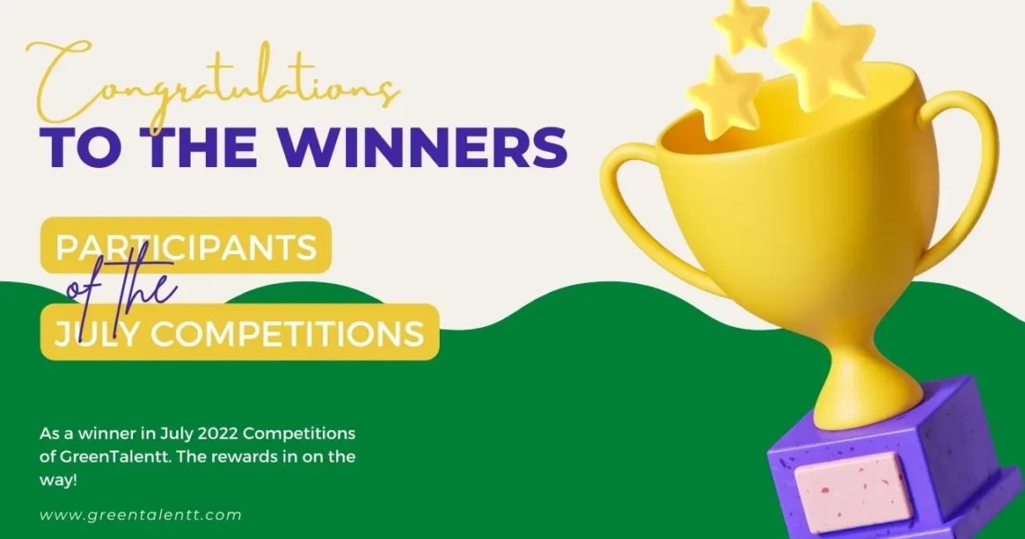 July 2022 Competitions Winners