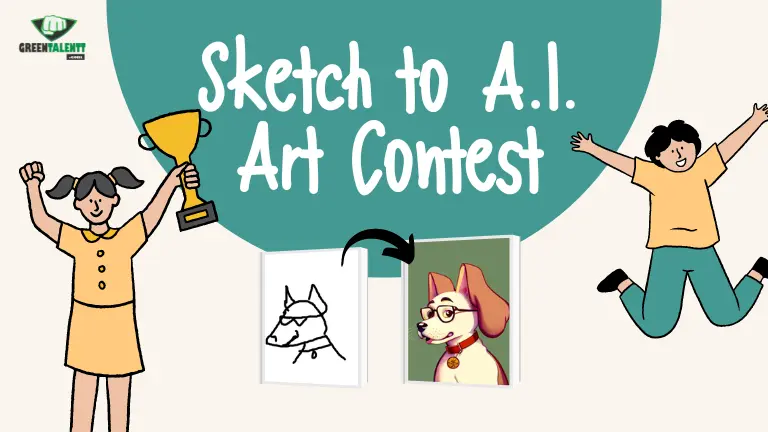 Participate in Greentalentt’s Sketch to A.I. Art Contest Win Cash Prize and Certificate